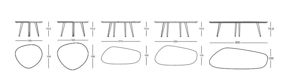 Обеденный стол Zanotta Tweed 2319