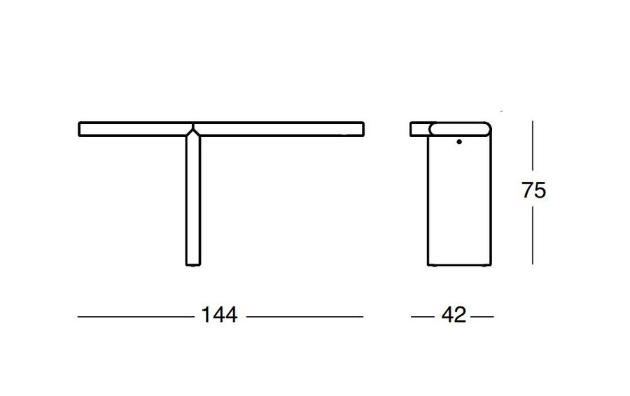 Дизайнерская консоль Zanotta Zavolo Consolle 792