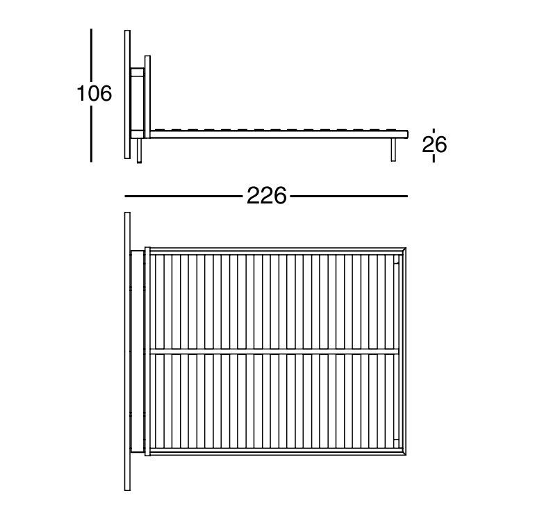 Кровать с высоким изголовьем Zanotta Grangala