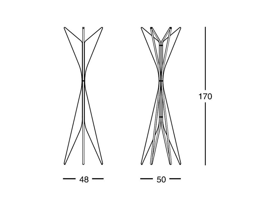 Лаконичная вешалка Zanotta Aster