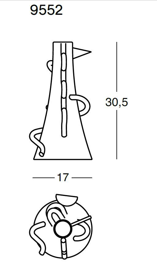 Оригинальная ваза Zanotta Dealbata 9552