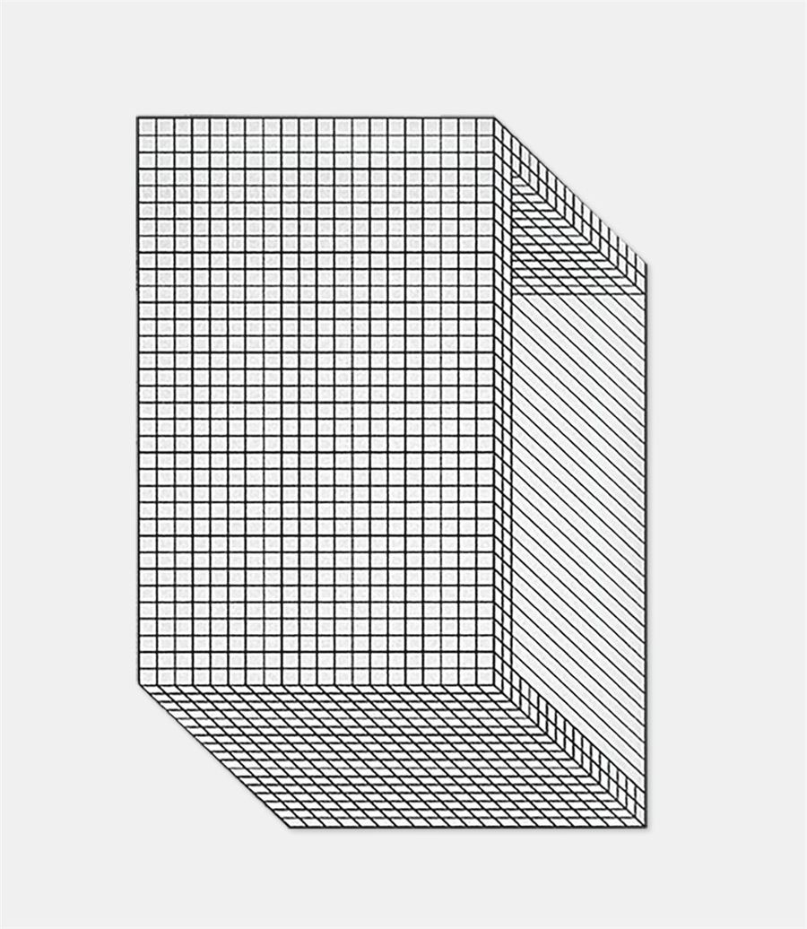 Графичный ковер Zanotta Quaderna Carpet 150