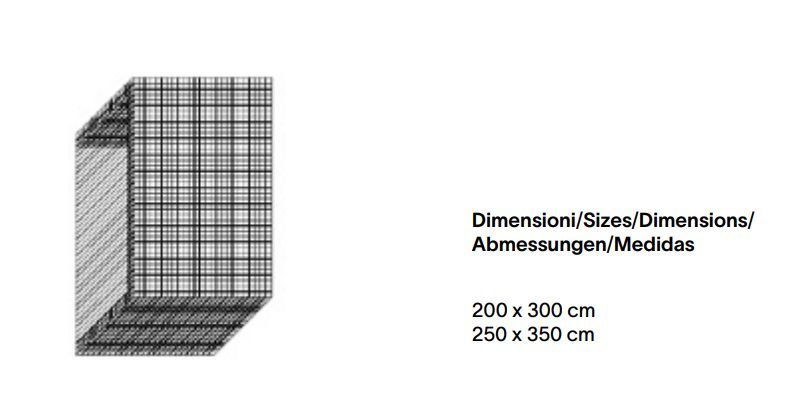 Графичный ковер Zanotta Quaderna Carpet 150