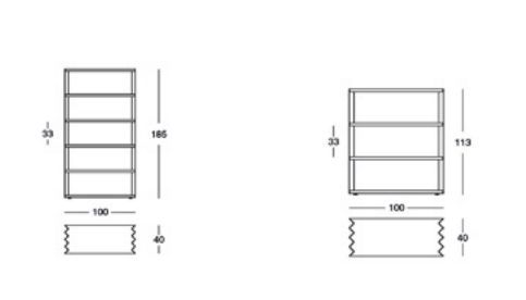 Стильный стеллаж Zanotta Z24 Books