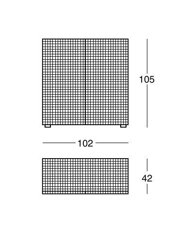 Модный буфет Zanotta Quaderna Cupboard 757