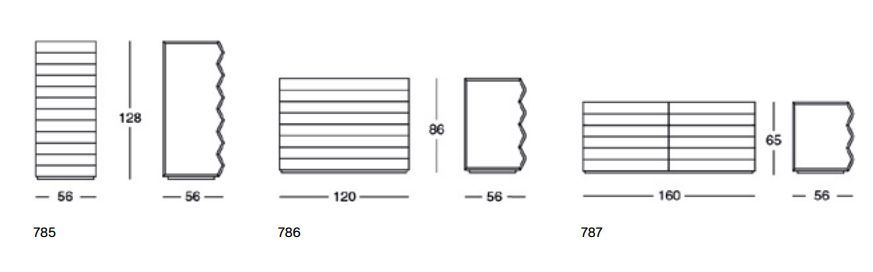 Современный комод Zanotta Z24 785/786/787