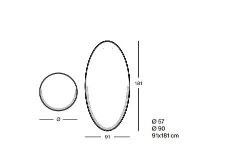 Настенное зеркало Zanotta Sosia