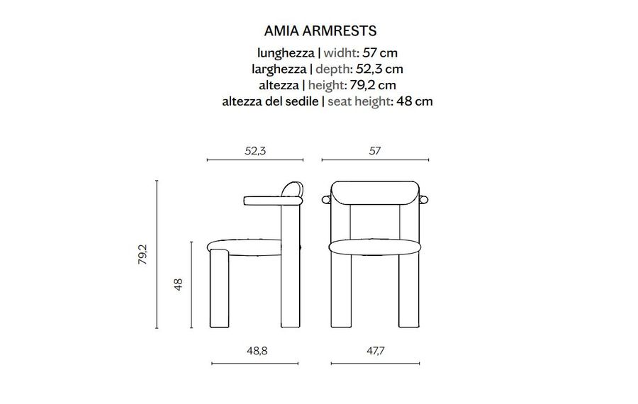 Дизайнерский стул Miniforms Amia
