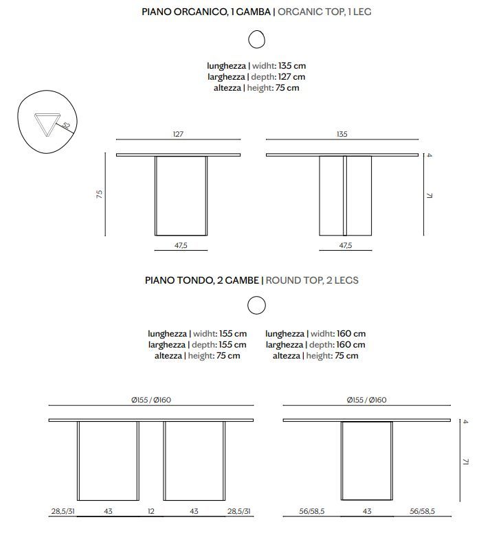 Обеденный стол Miniforms Albio