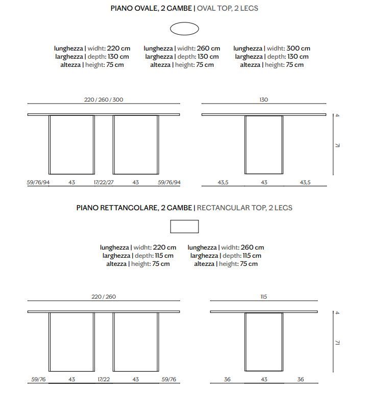 Обеденный стол Miniforms Albio