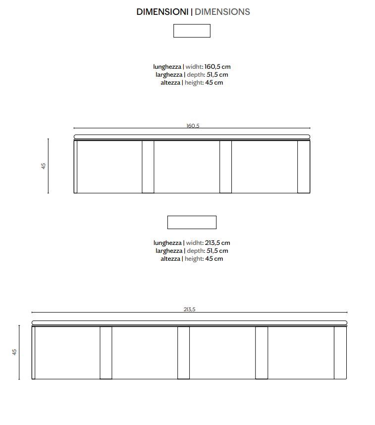 Современная модульная скамья Miniforms Nami Bench
