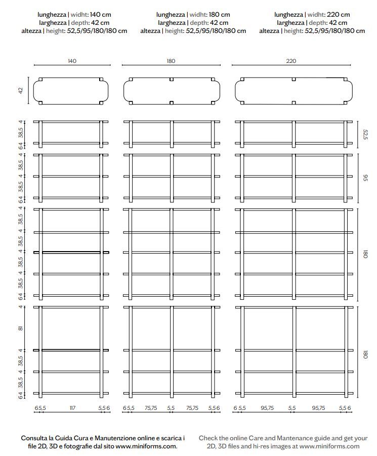 Модульный стеллаж Miniforms Palinfrasca