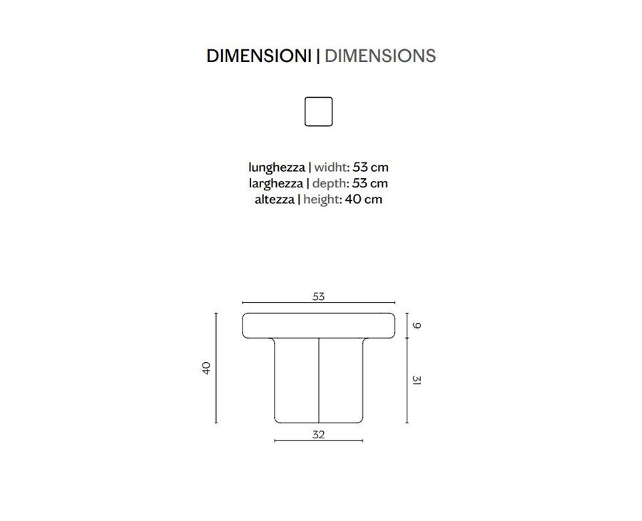 Квадратный стол Miniforms Soda SQ