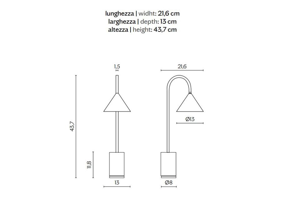 Дизайнерская настольная лампа Miniforms Ozz Desk