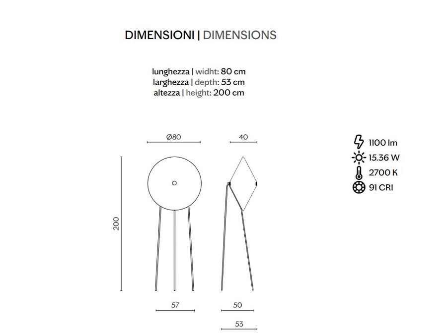 Напольный светильник Miniforms Rificolona
