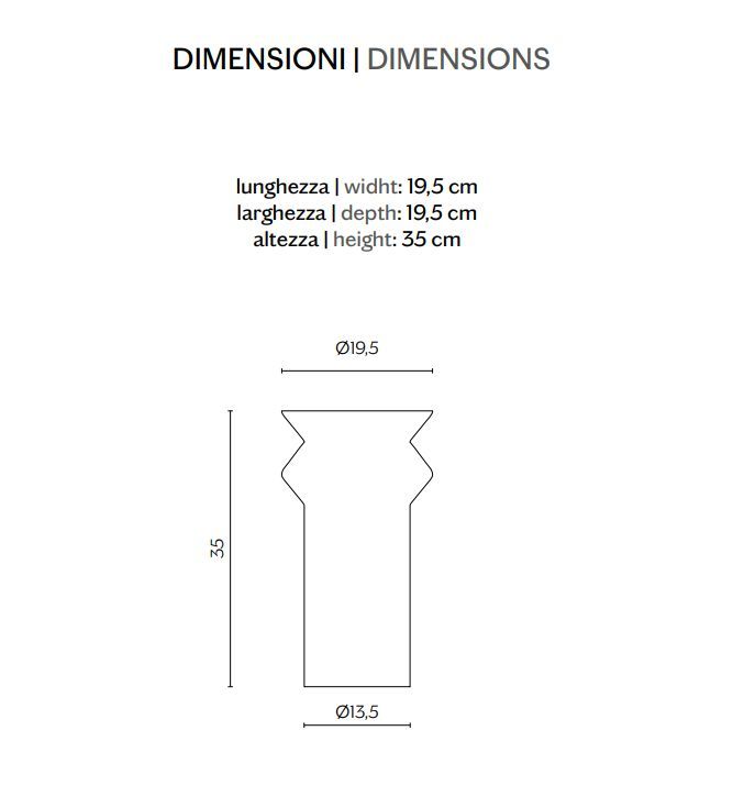 Элегантная ваза Miniforms Zivaso