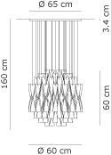 Подвесной светильник "шар" Axo Light Aura