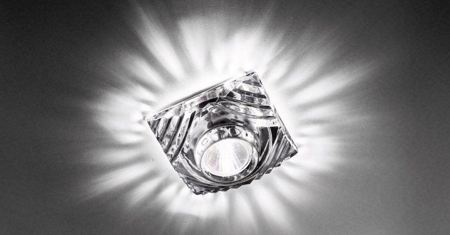Точечный квадратный светильник Axo Light Crystal Spotlight