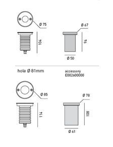 Встраиваемый светильник Axo Light Pleton