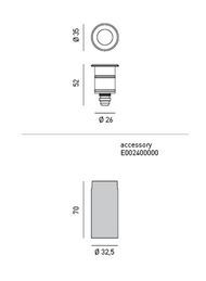 Встраиваемый светильник Axo Light Pontanus