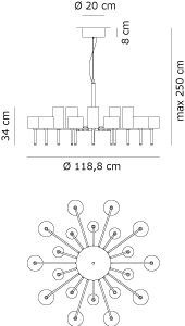 Люстра Axo Light Spillray