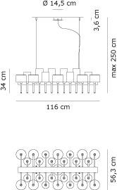 Люстра Axo Light Spillray