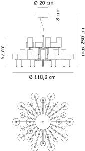 Люстра Axo Light Spillray