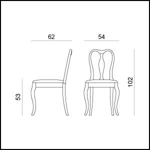 Стул Tonin Casa Abel 4346