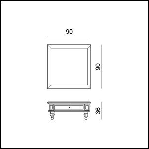  Кофейный столик Tonin Casa Saros 1561