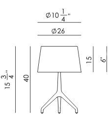 Габариты Foscarini Lumiere Xxl - Xxs