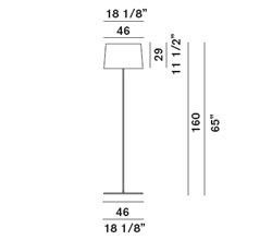 Габариты Foscarini Twiggy Lettura