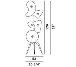 Габариты Foscarini Orbital