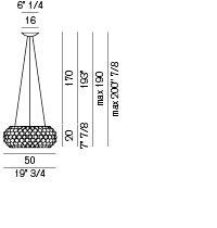 Габариты Foscarini Caboche