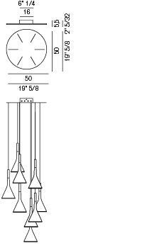 Габариты Foscarini Aplomb