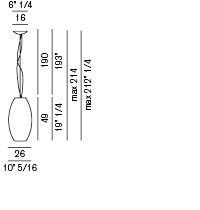 Габариты Foscarini New Buds