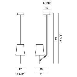 Габариты Foscarini Birdie