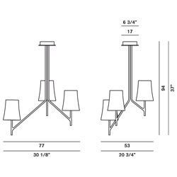 Габариты Foscarini Birdie