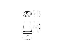 Габариты Foscarini Kite - Mini Kite