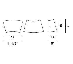 Габариты Foscarini Tutu'