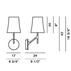 Габариты Foscarini Birdie